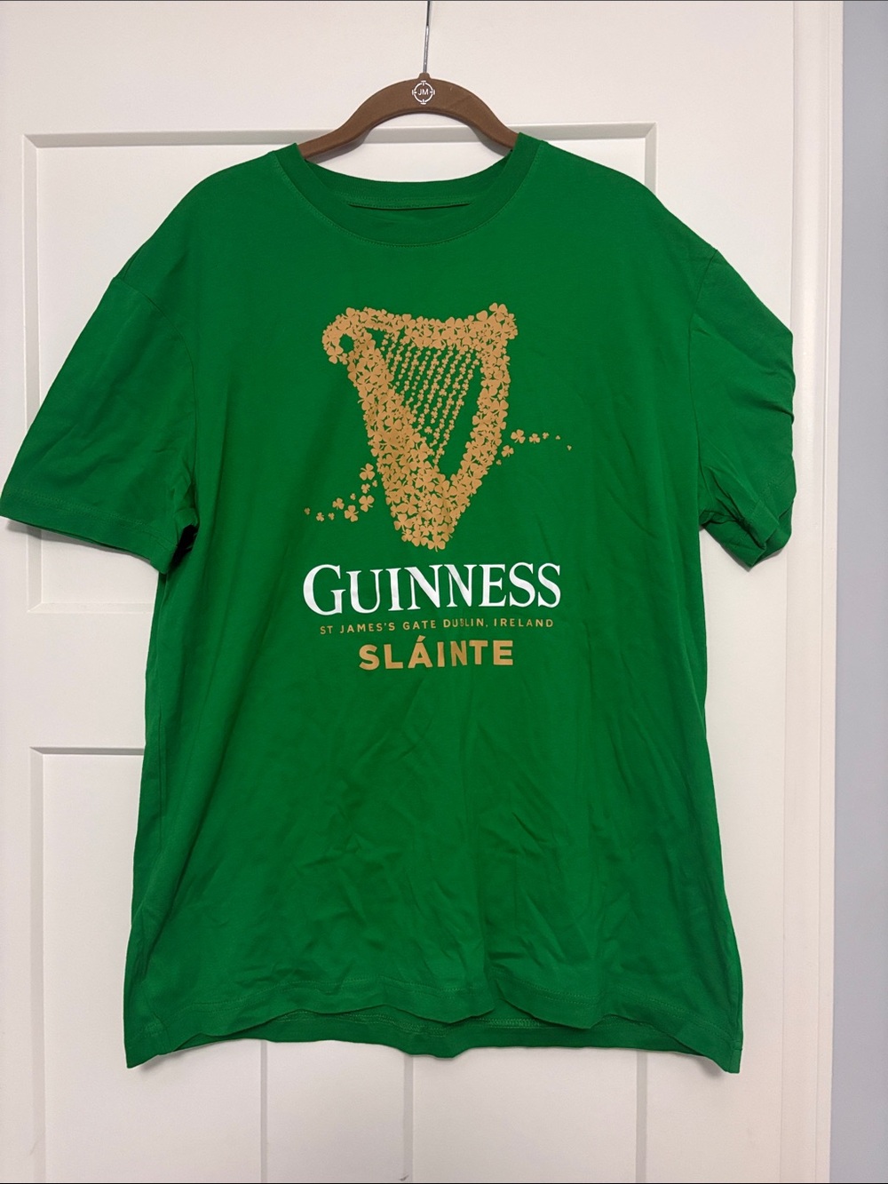 Guinness green and gold harp Dublin Ireland graphic t-shirt